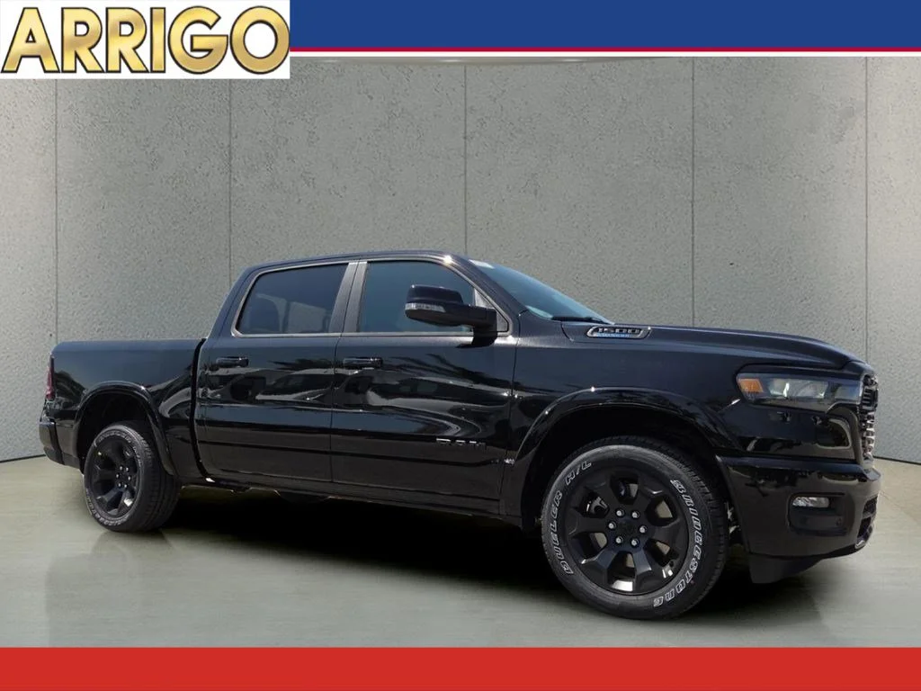New 2026 Diamond Black Crystal Pearl-Coat Exterior Paint RAM Big Horn image 1