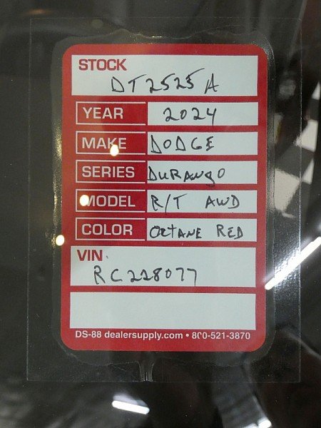 Used 2024 OCTANE RED PEARLC Dodge R/T Plus AWD image 33
