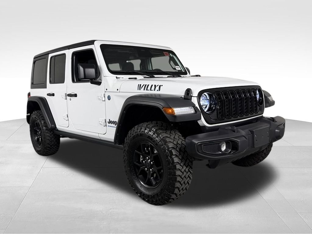 Used 2025 Bright White Clearcoat Jeep Willys 4xe image 5