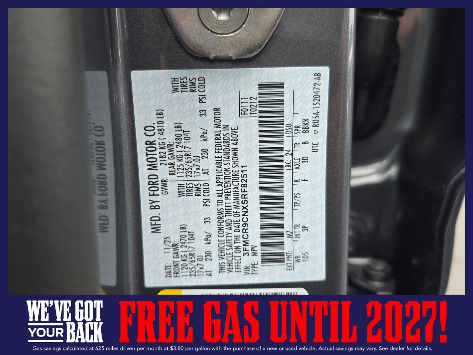 New 2025 Carbonized Gray Metallic Ford Outer Banks image 34
