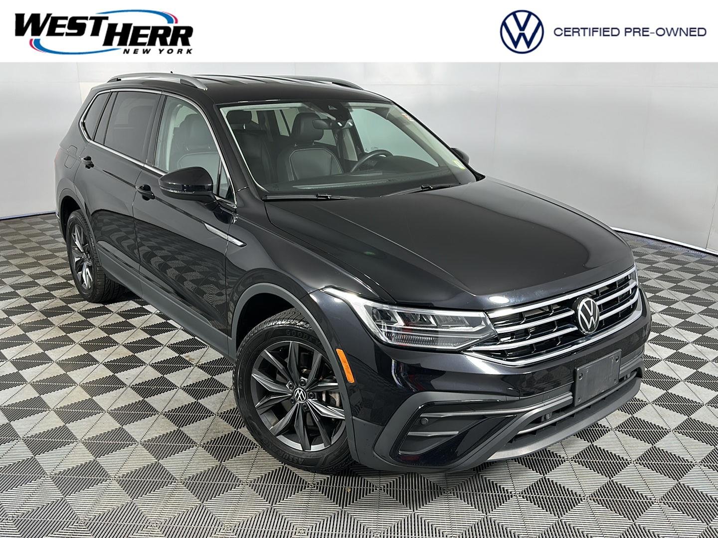Certified Used 2024 Deep Black Pearl Volkswagen SE image 1