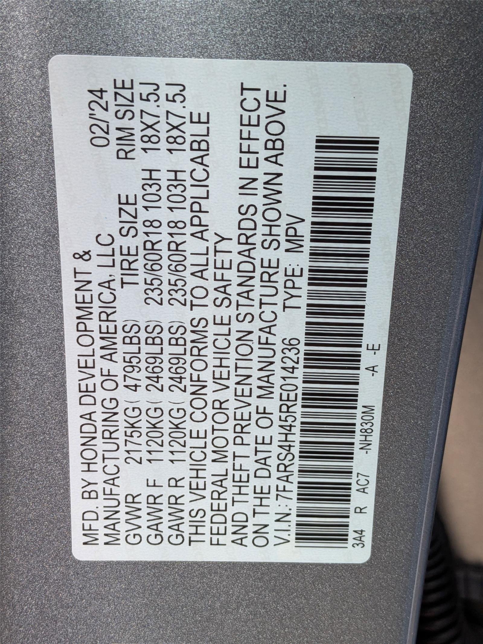 Used 2024 BLUE Honda EX image 39