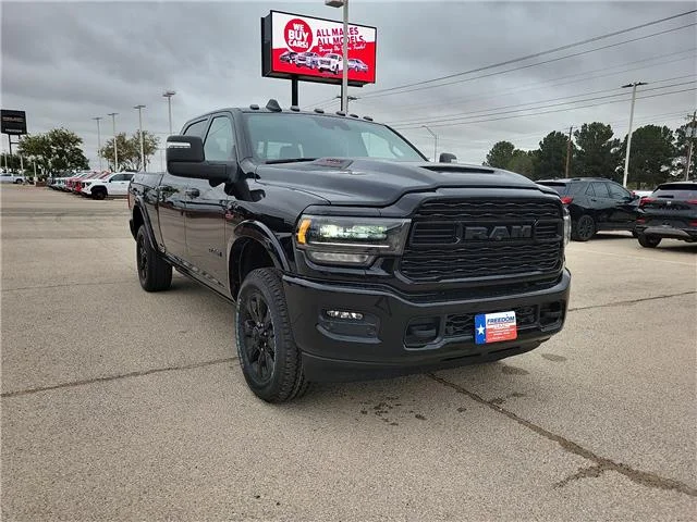 Used 2024 Diamond Black Crystal Pearlcoat RAM Limited 4x4 Crew Cab 6.3 ft. box 149.5 in. WB SRW image 6