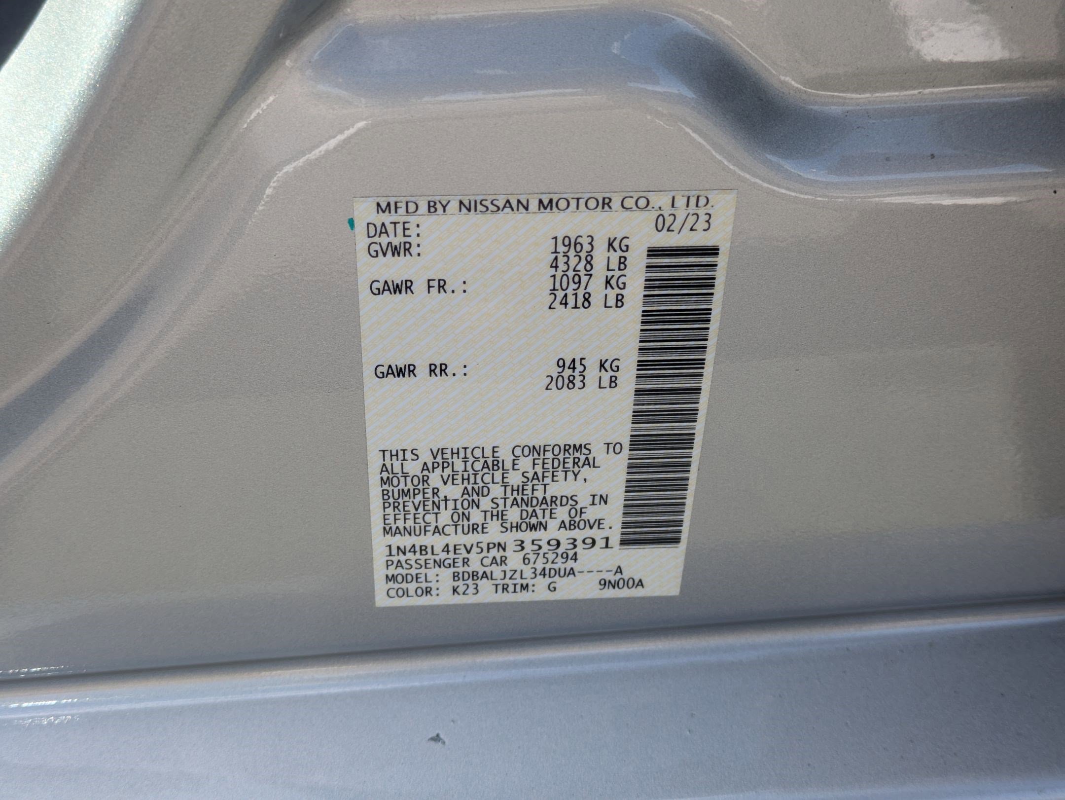 Used 2023 Brilliant Silver Metallic Nissan 2.5 SL image 35