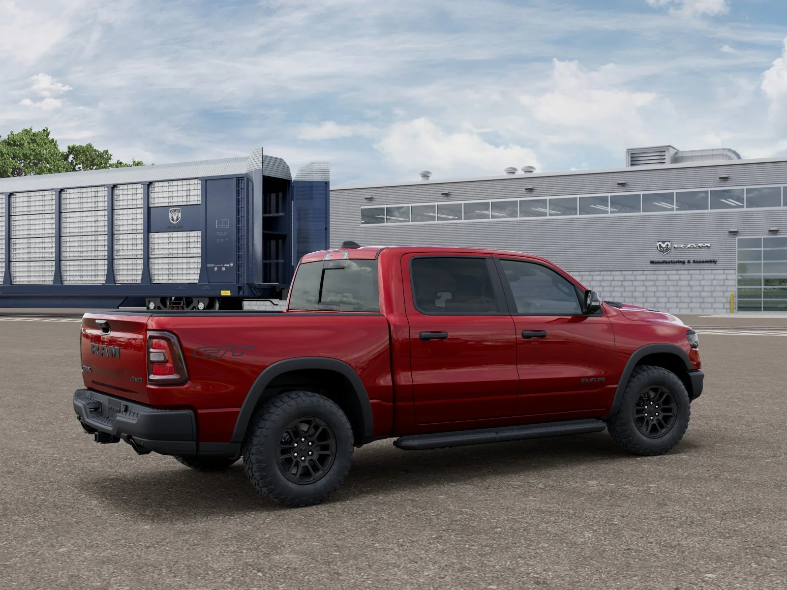 New 2026 Molten Red Pearl-Coat Exterior Paint RAM REBEL image 2