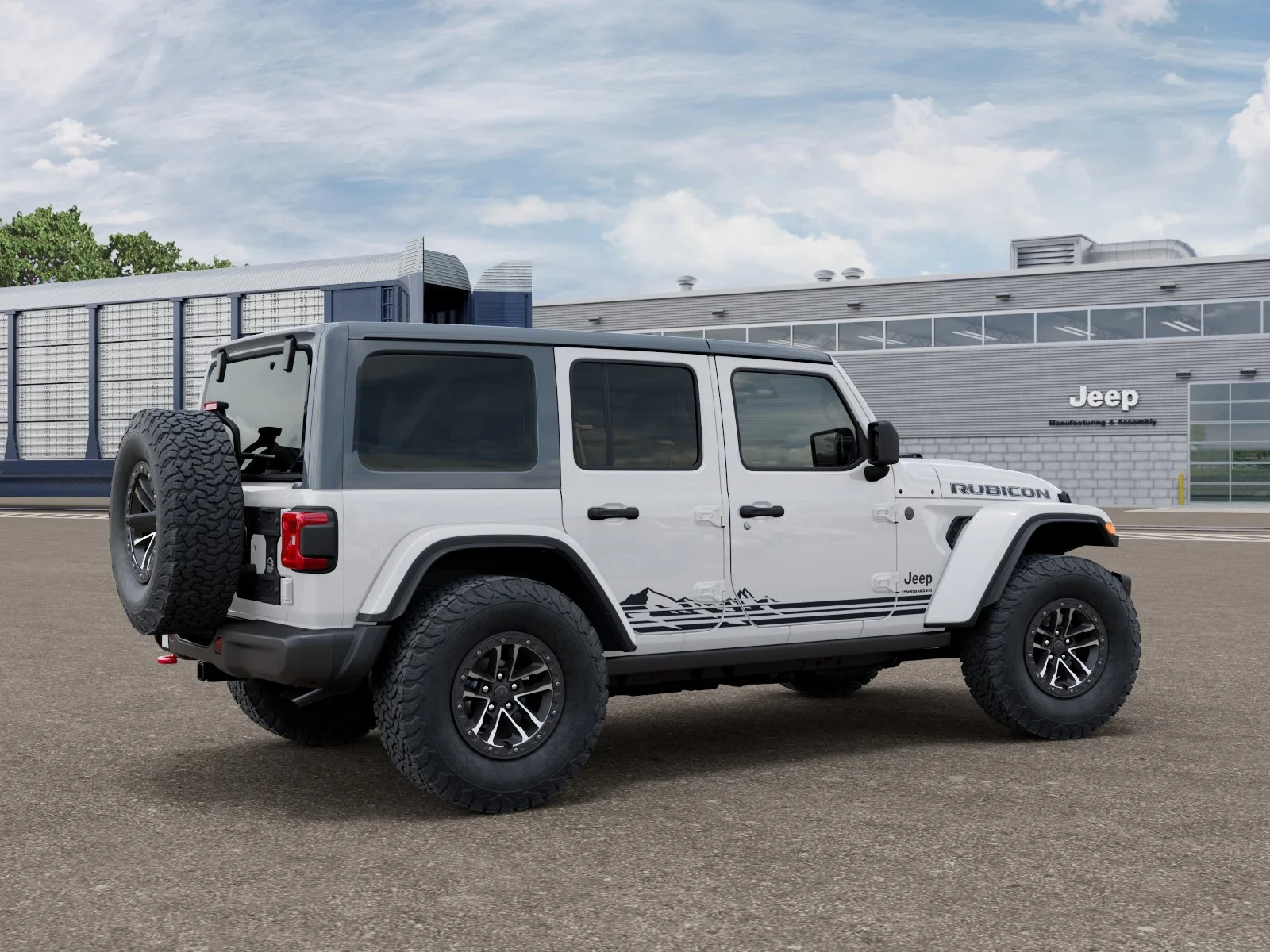 New 2026 Bright White Clear-Coat Exterior Paint Jeep Rubicon image 2