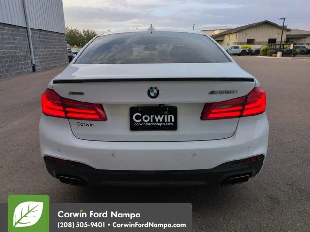Used 2018 White BMW M550i xDrive image 4