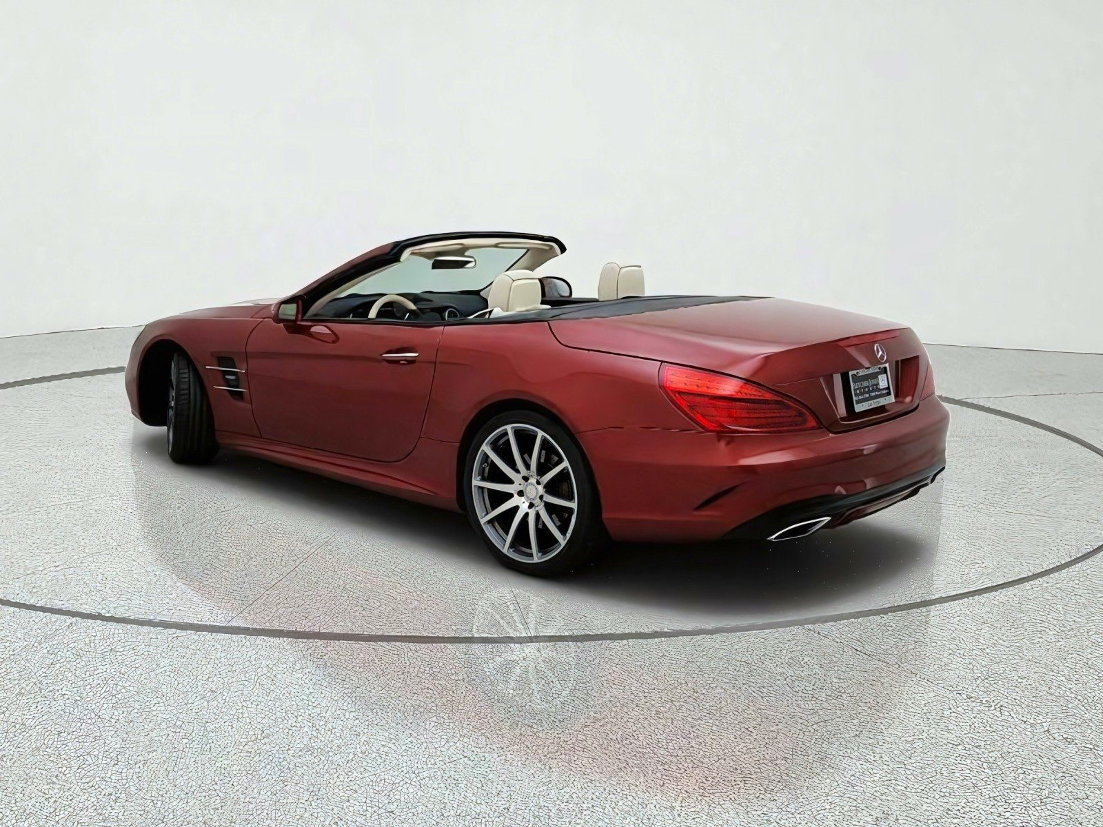 Used 2017 designo Cardinal Red Metallic Mercedes-Benz SL 450 image 12
