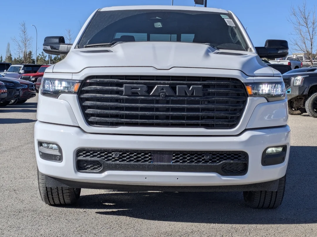 New 2026 White RAM Sport - - Sport Level 1 Equip Grp - Night Edition - 19-Spkr H/K Sound - 14.4 Uconnect Nav & More! image 3