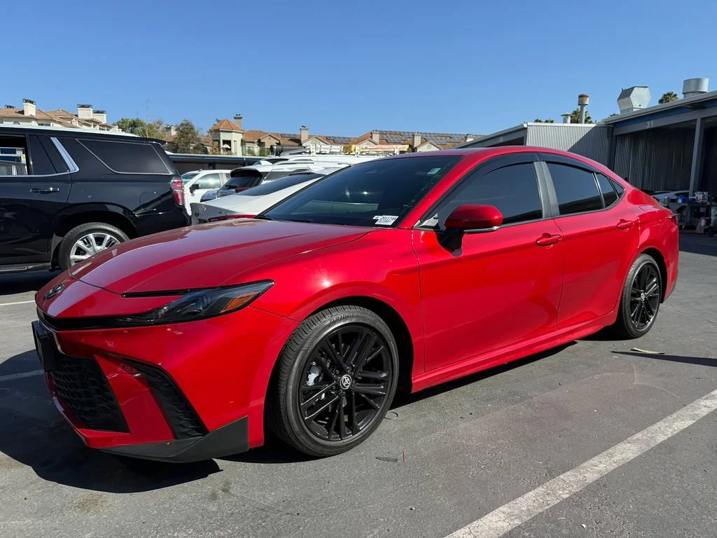 Used 2025 Red Toyota LE image 26