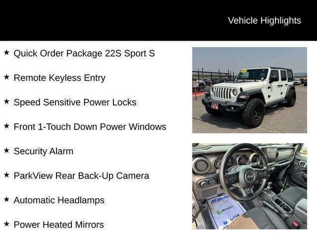 Used 2020 Silver Jeep Unlimited Sport S image 8