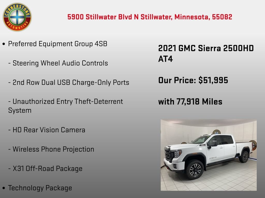 Used 2021 SUMMIT WHITE GMC AT4 image 25