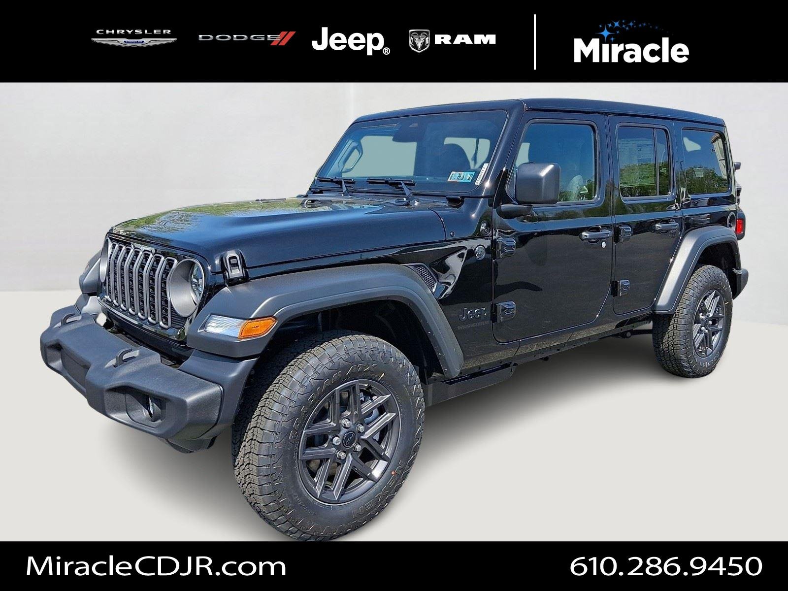 New 2026 Black Clearcoat Jeep Sport S image 1