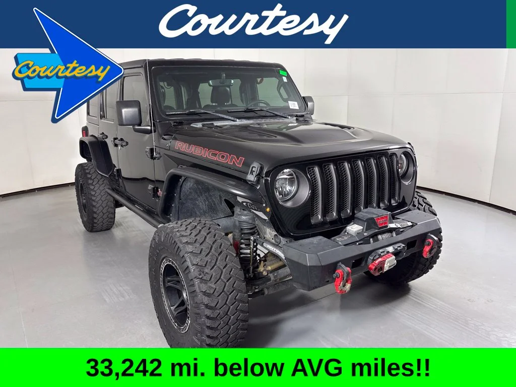 Used 2021 Black Jeep Unlimited Rubicon image 1