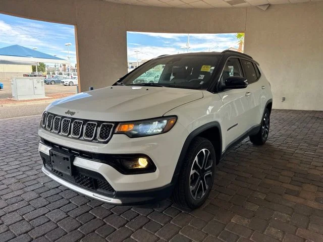 Used 2023 Bright White Clearcoat Jeep Limited image 1