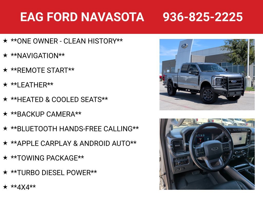 Used 2024 Iconic Silver Metallic Ford Lariat image 4