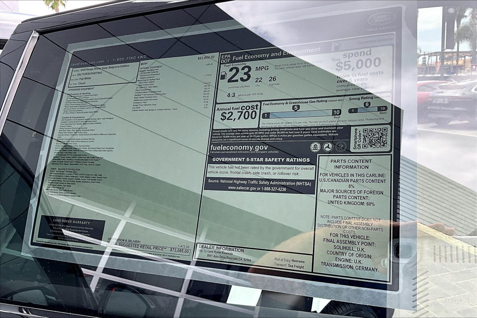 New 2026 Fuji White Land Rover P250 Belgravia Edition image 14