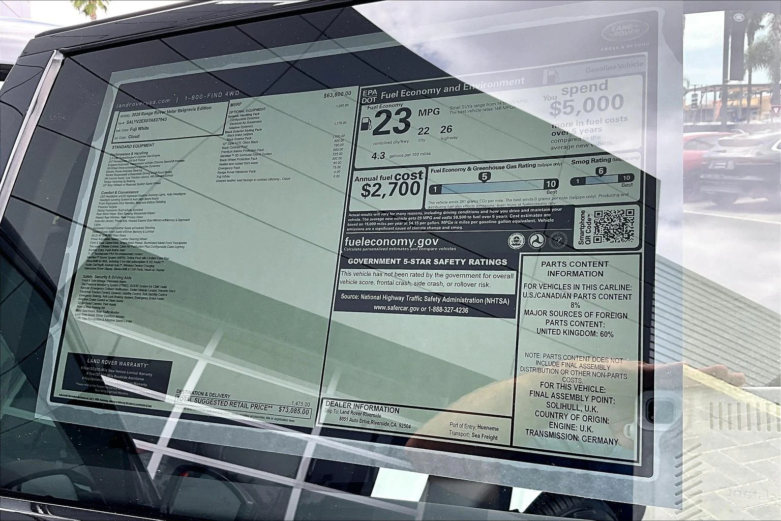 New 2026 Fuji White Land Rover P250 Belgravia Edition image 14