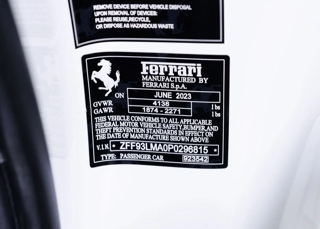 Certified Used 2023 Bianco Cervino Ferrari Base image 41