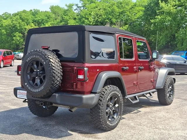 Used 2021 Red Jeep Unlimited Willys image 10