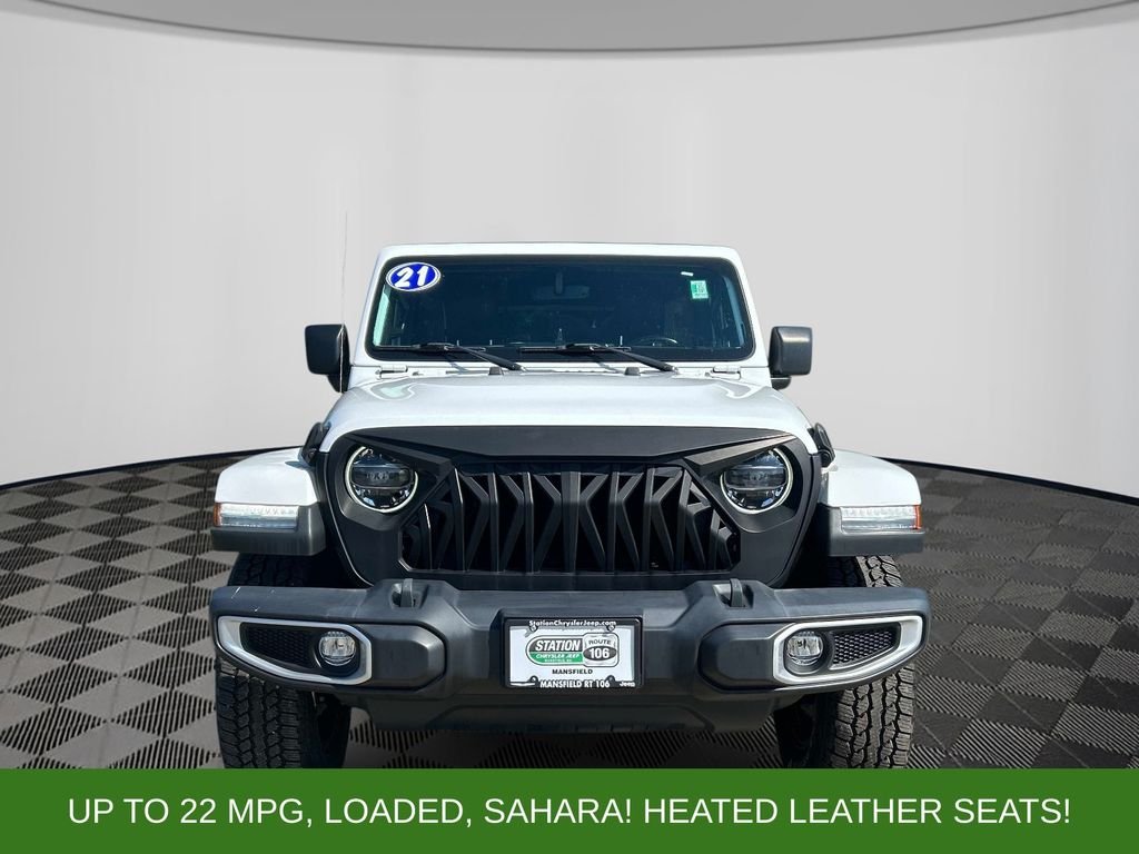 Used 2021 White Jeep Unlimited Sahara image 8