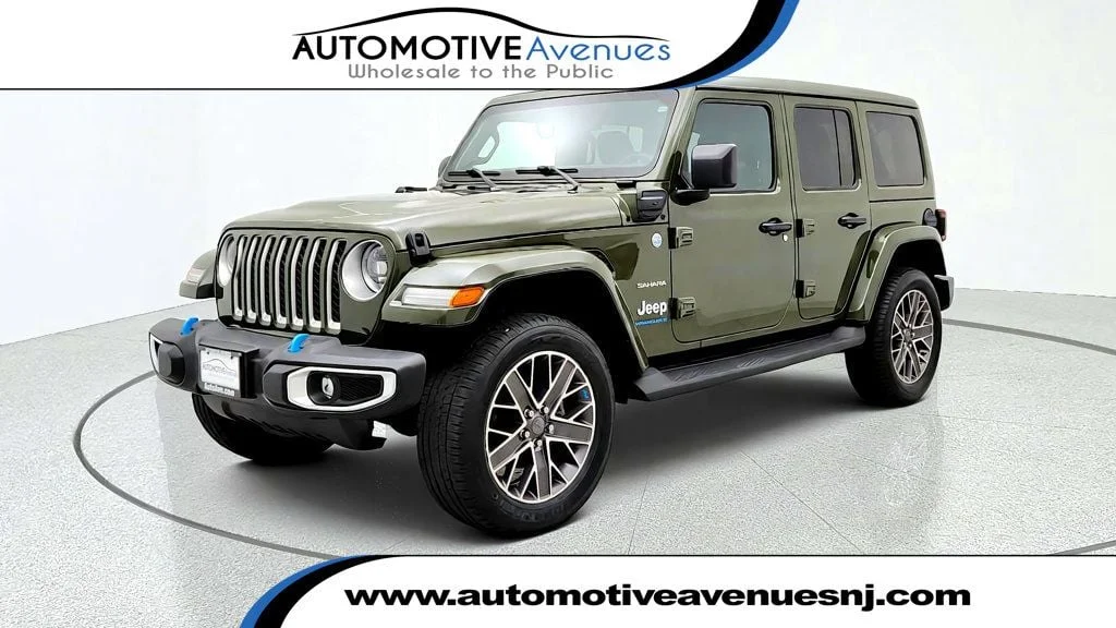 Used 2023 Sarge Green Clearcoat Jeep Sahara 4x4 image 1