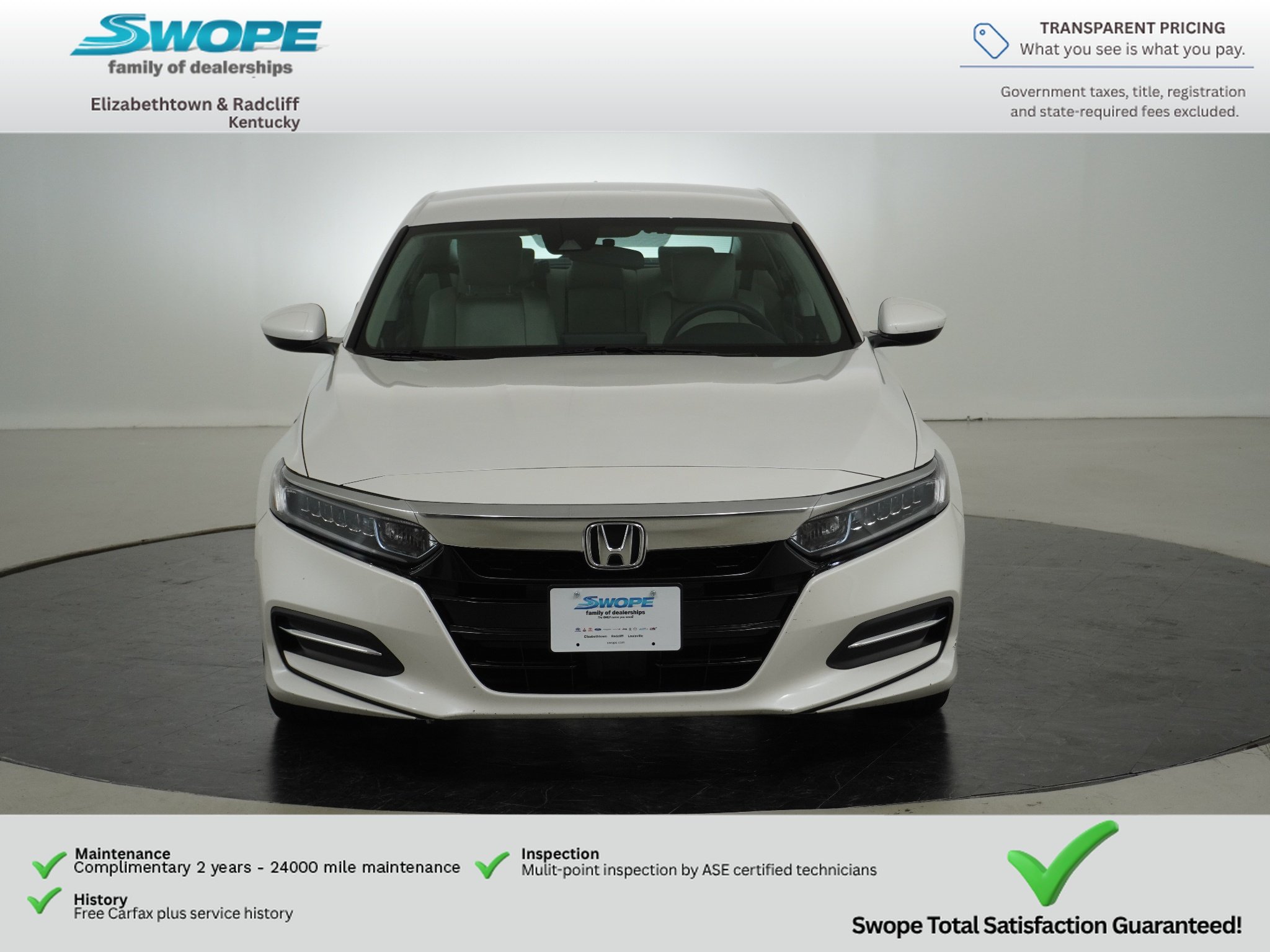 Used 2018 White Orchid Pearl Honda Base image 8