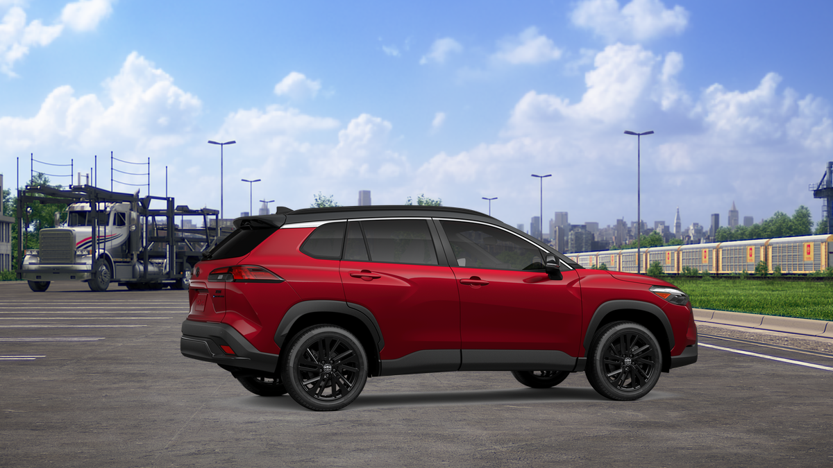 New 2026 Soul Red Crystal  with Jet Black roof Toyota Hybrid XSE image 11