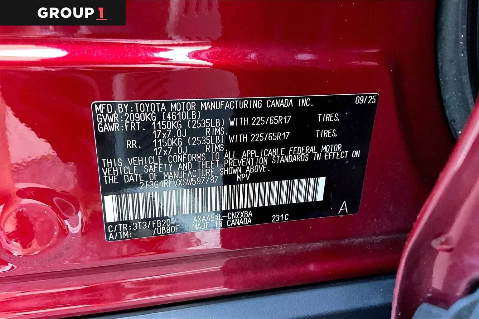 Certified Used 2025 Ruby Flare Pearl Toyota LE image 37