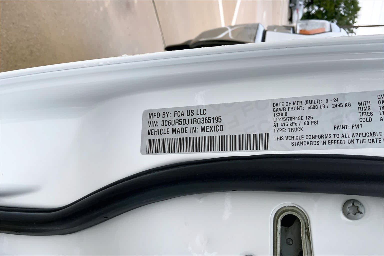 Used 2024 Bright White Clearcoat Ram Big Horn image 36