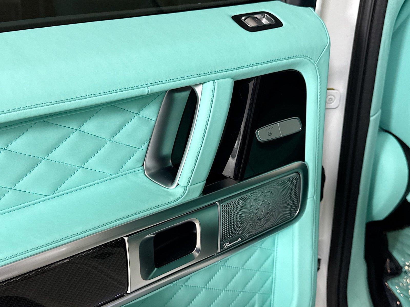Used 2024 Polar White Mercedes-Benz AMG® G 63  Brabus Custom Widebody / Custom Tiffany Interior image 23