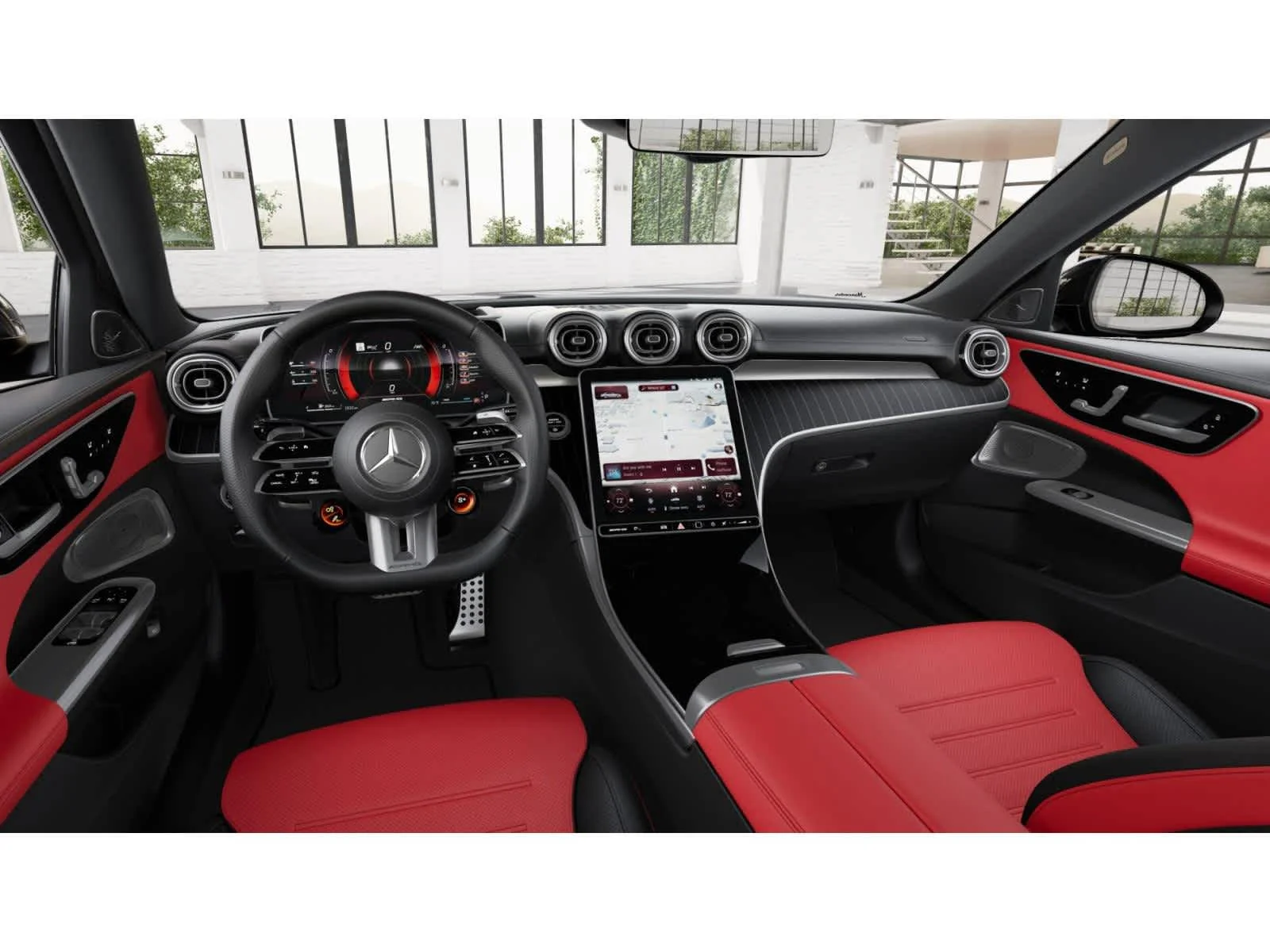 New 2026 Polar White Mercedes-Benz AMG® C 43 4MATIC Sedan image 2