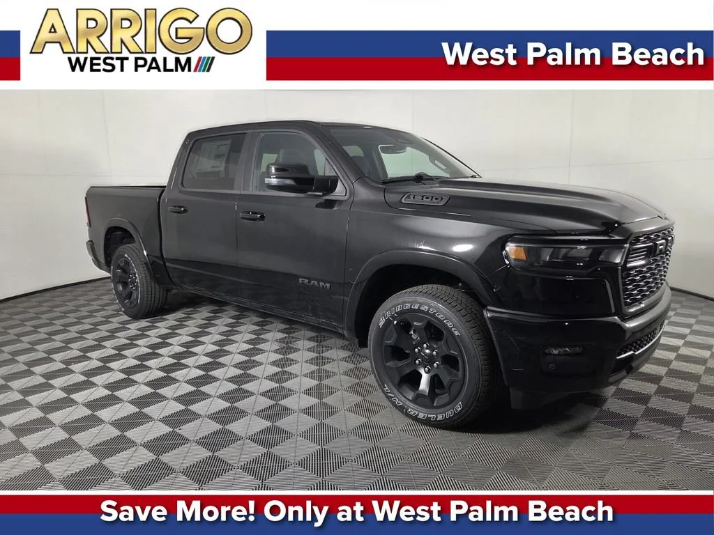 New 2026 Diamond Black Crystal Pearl-Coat Exterior Paint RAM Big Horn image 1