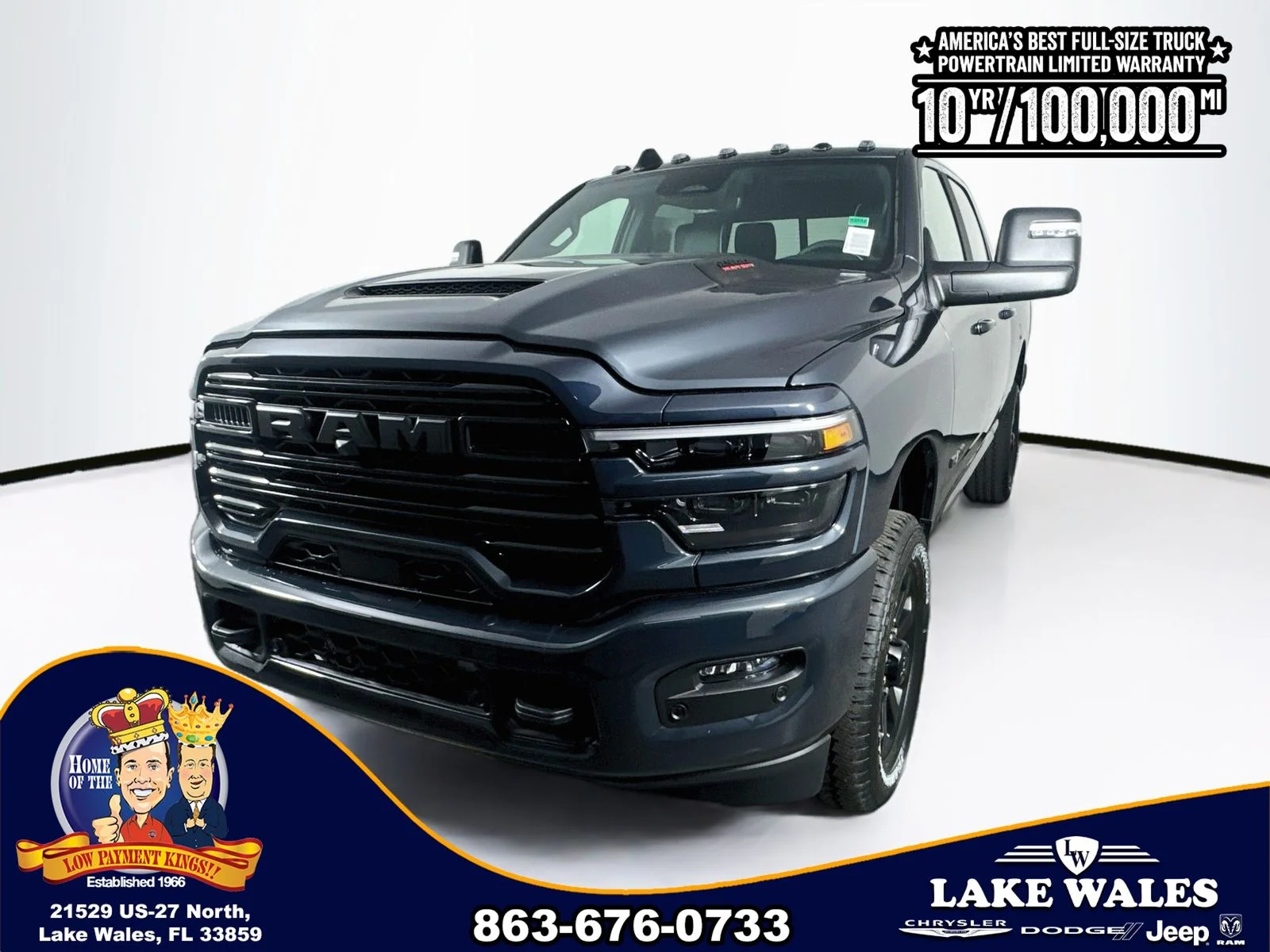 New 2026 Forged Blue Metallic Exterior Paint RAM LARAMIE image 3