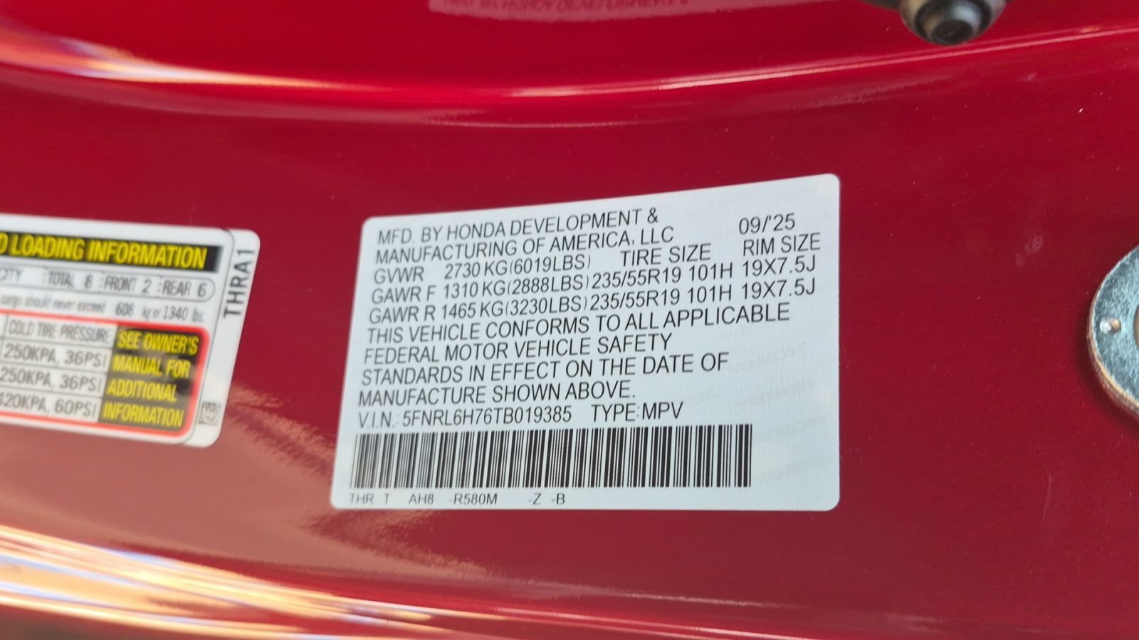 2026 Honda Odyssey Sport L - Photo 35