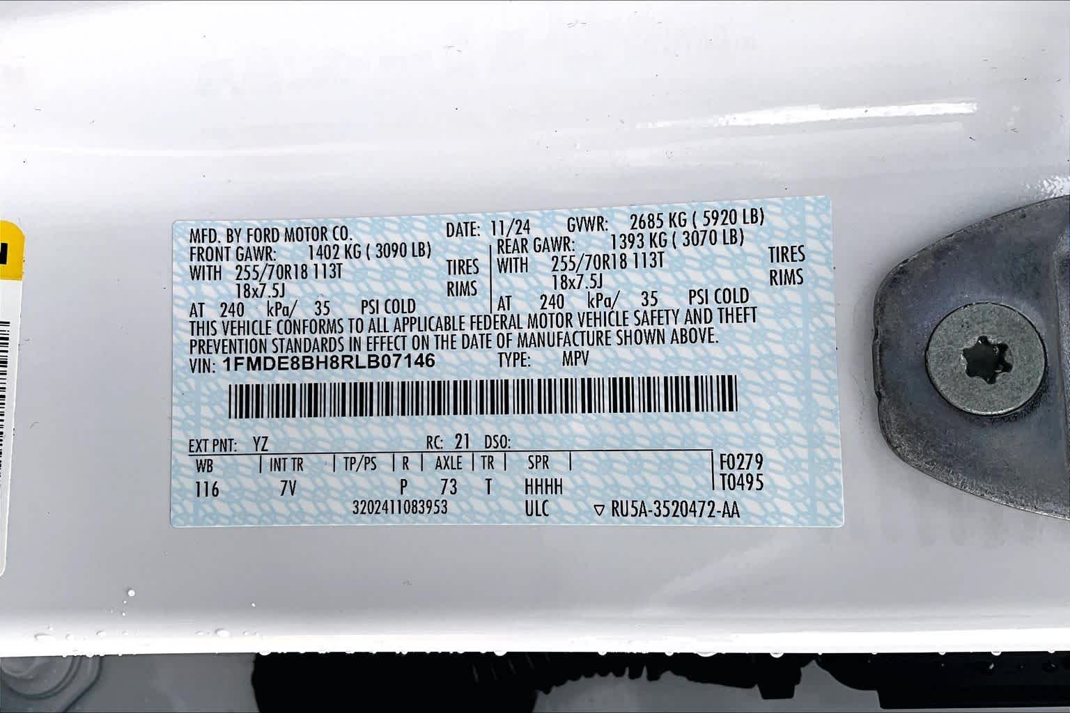 Used 2024 Oxford White Ford Outer Banks image 37