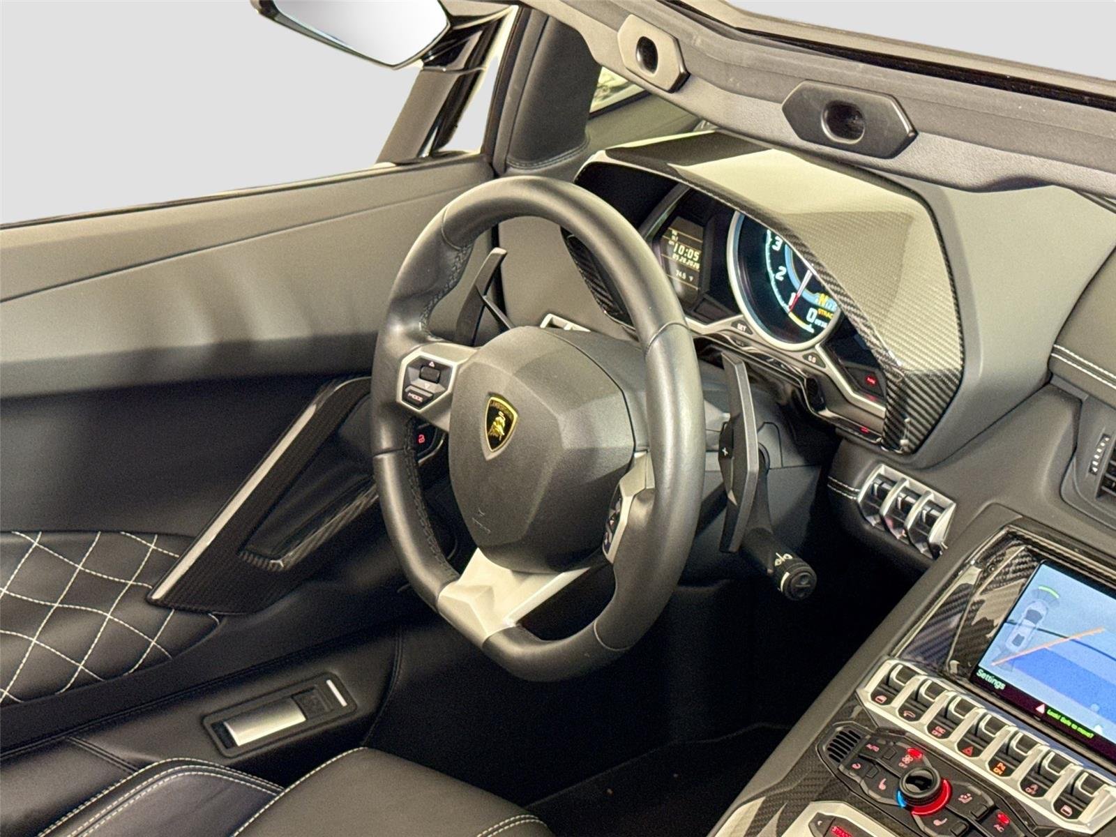 Used 2016 Nero Aldebaran Lamborghini LP 700-4 | Vorsteiner Carbon Wing | Carbon Interior image 28