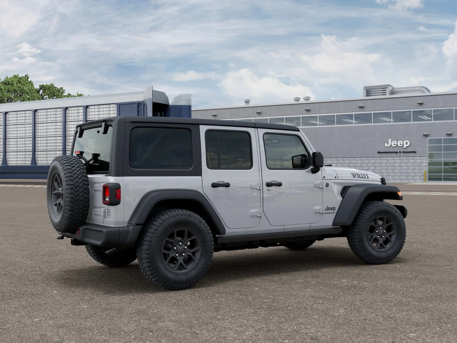 New 2026 Bright White Clear-Coat Exterior Paint Jeep Willys image 3