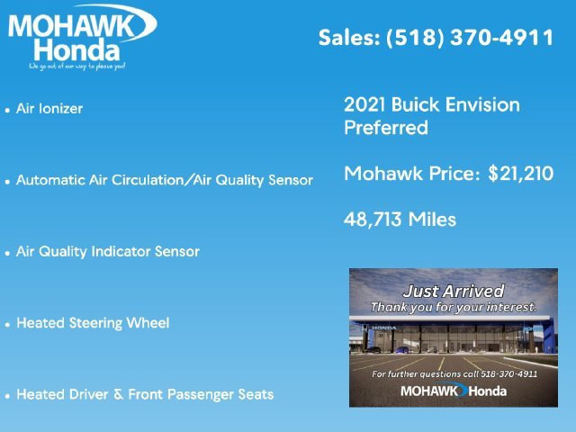 Used 2021 Ebony Twilight Metallic Buick Preferred image 5