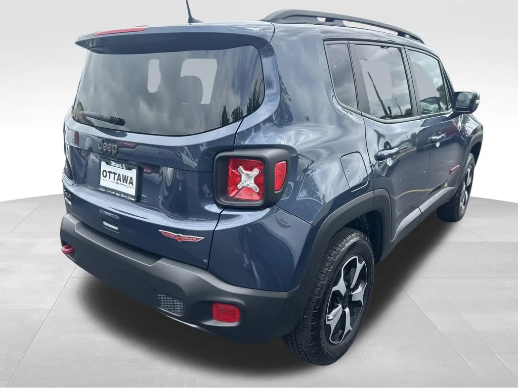 Used 2021 Blue Jeep Trailhawk image 6