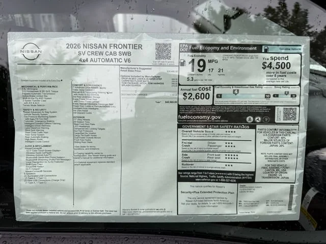 New 2026 Glacier White Nissan SV image 29