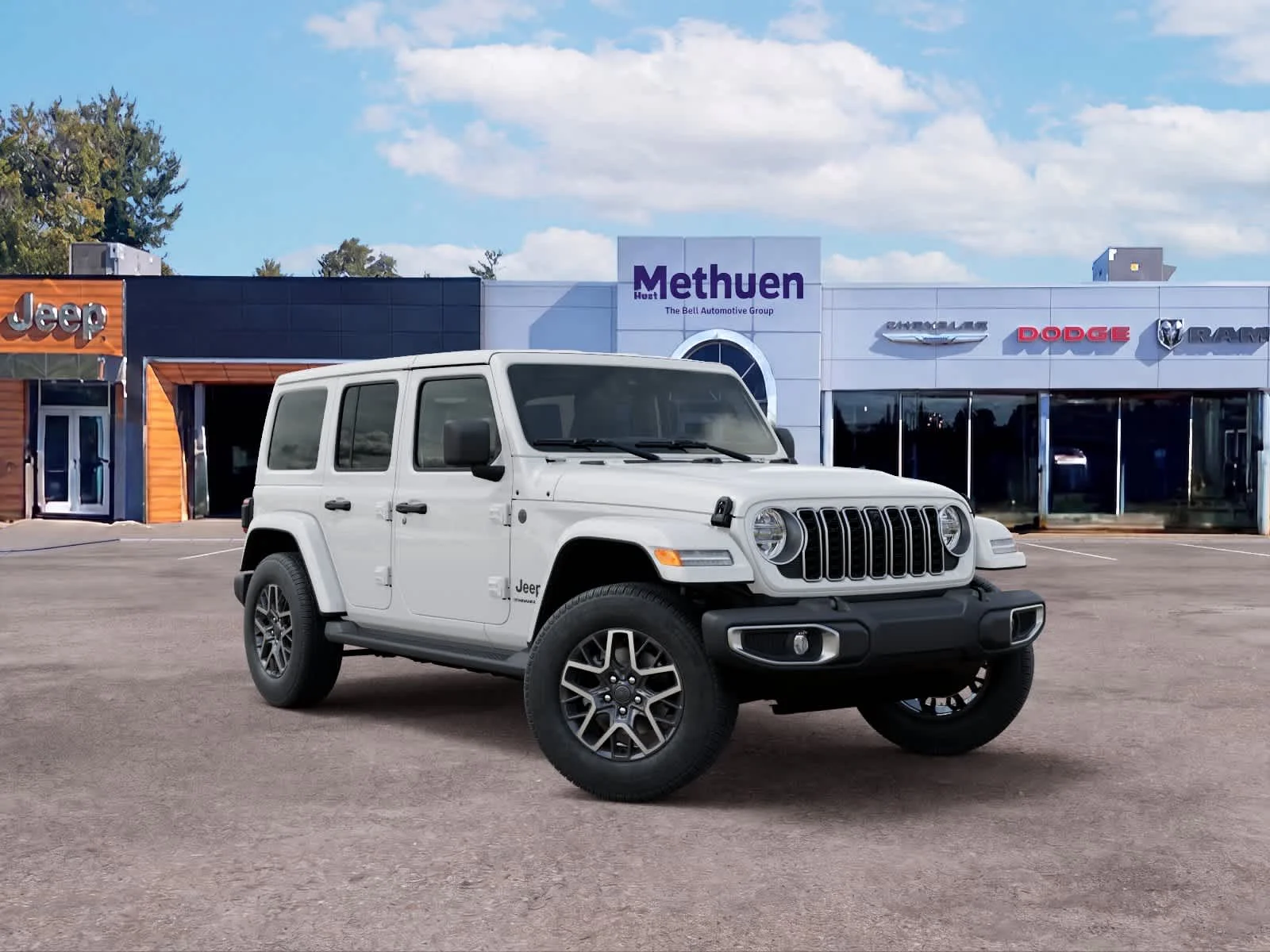 New 2026 Bright White Clearcoat Jeep Sahara image 5