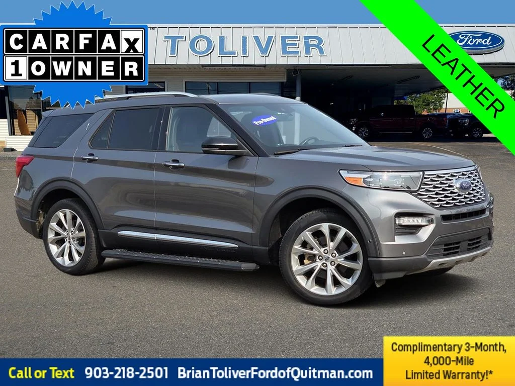 Used 2021 Gray Metallic Ford Platinum image 1