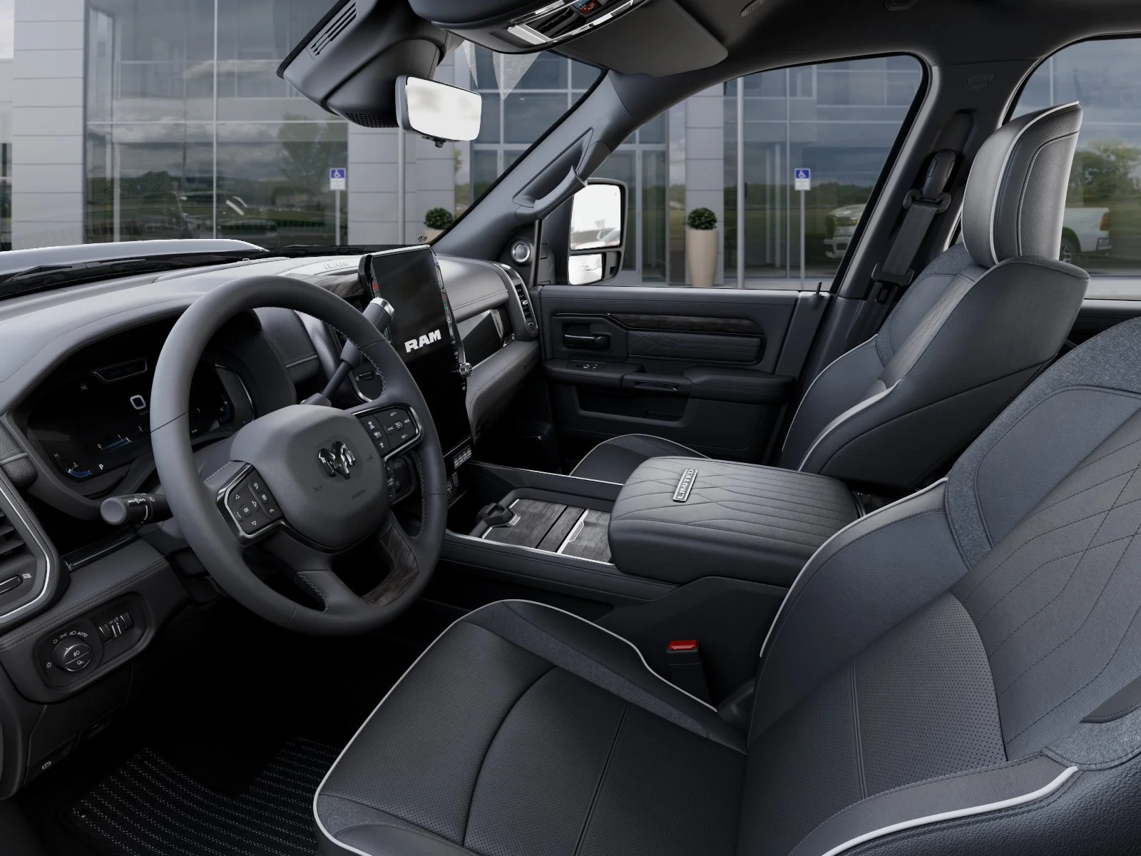New 2027 Diamond Black Crystal Pearl-Coat Exterior Paint RAM Limited image 22