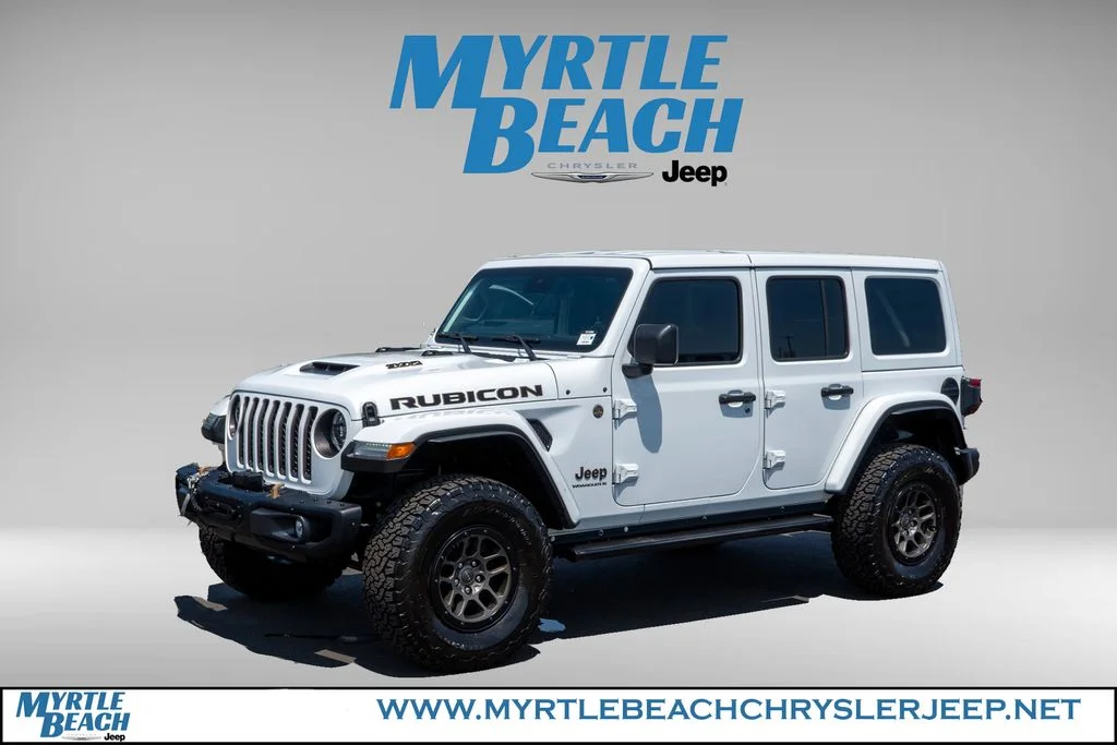 Certified Used 2023 Bright White Clearcoat Jeep Rubicon 392 image 2