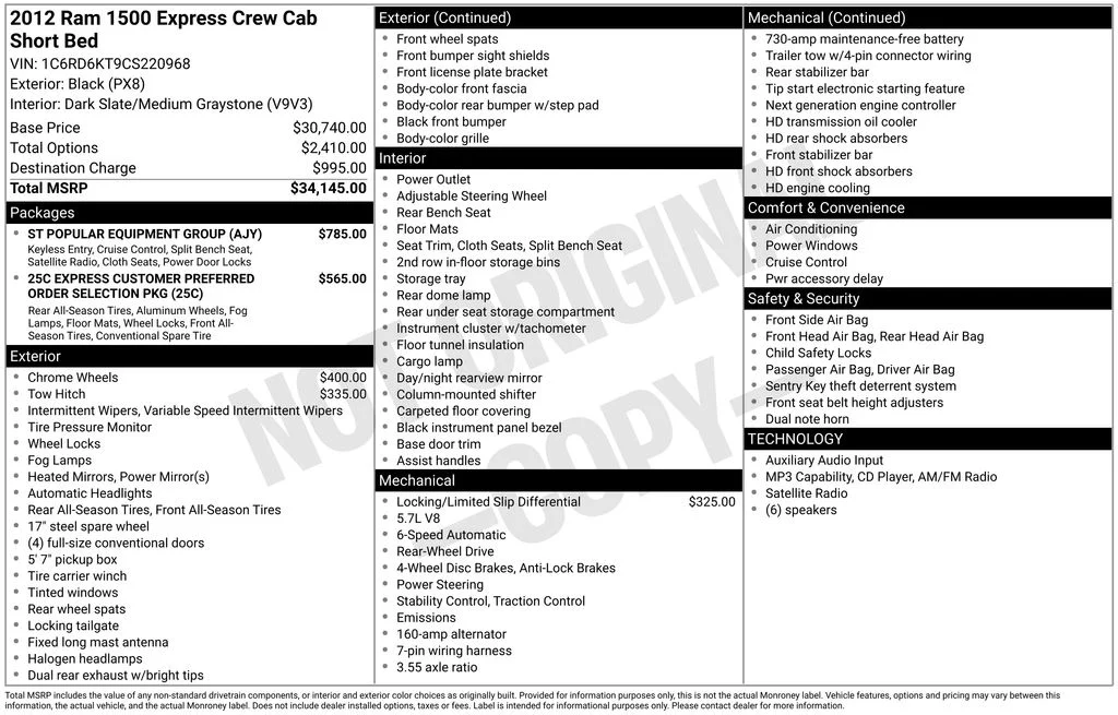 Used 2012 Black Ram Express image 5