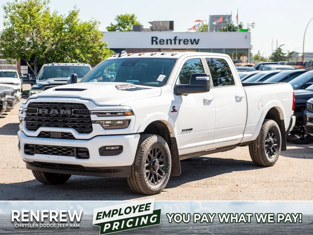 2026 RAM 3500 Limited Night* Crew Cab 4x4, Sunroof, Level 1 Equipment Group