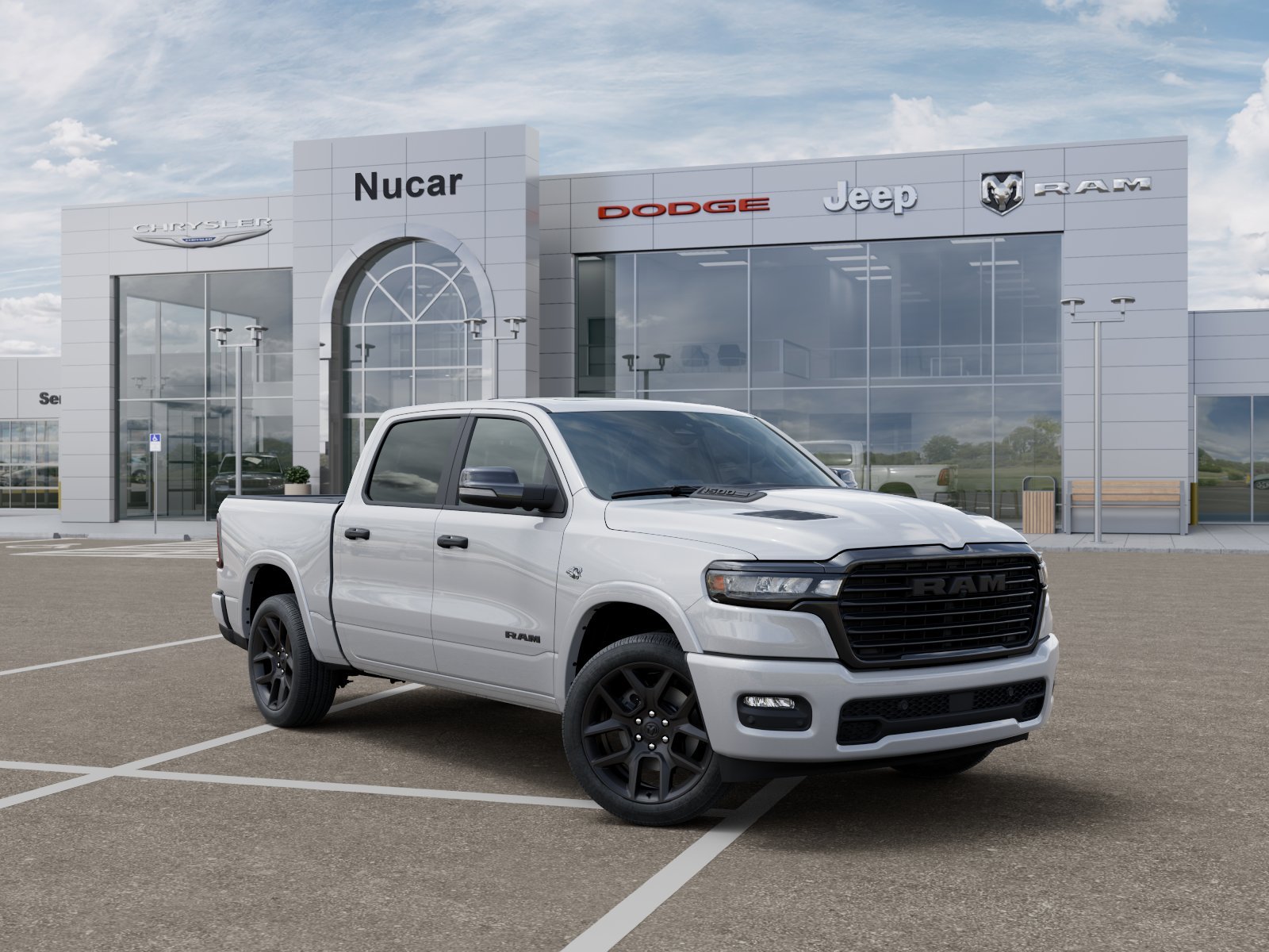New 2026 Ivory White Tri-Coat Pearl-Coat Exterior Paint RAM Laramie image 18