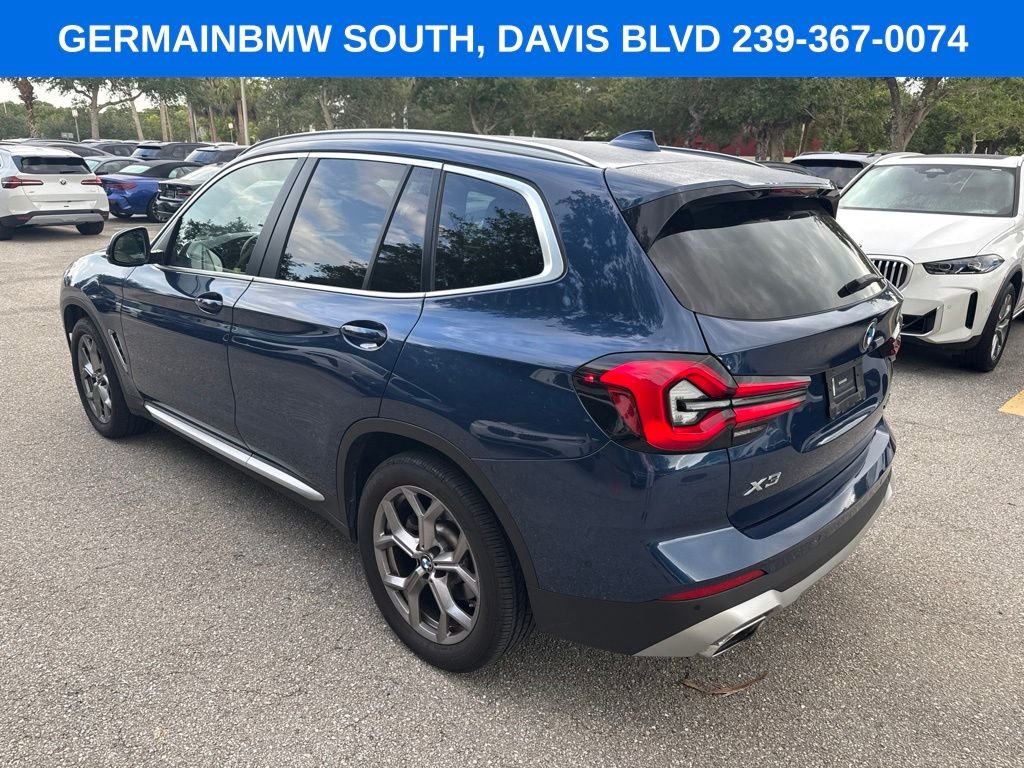 Certified Used 2023 Blue Metallic BMW xDrive30i image 3