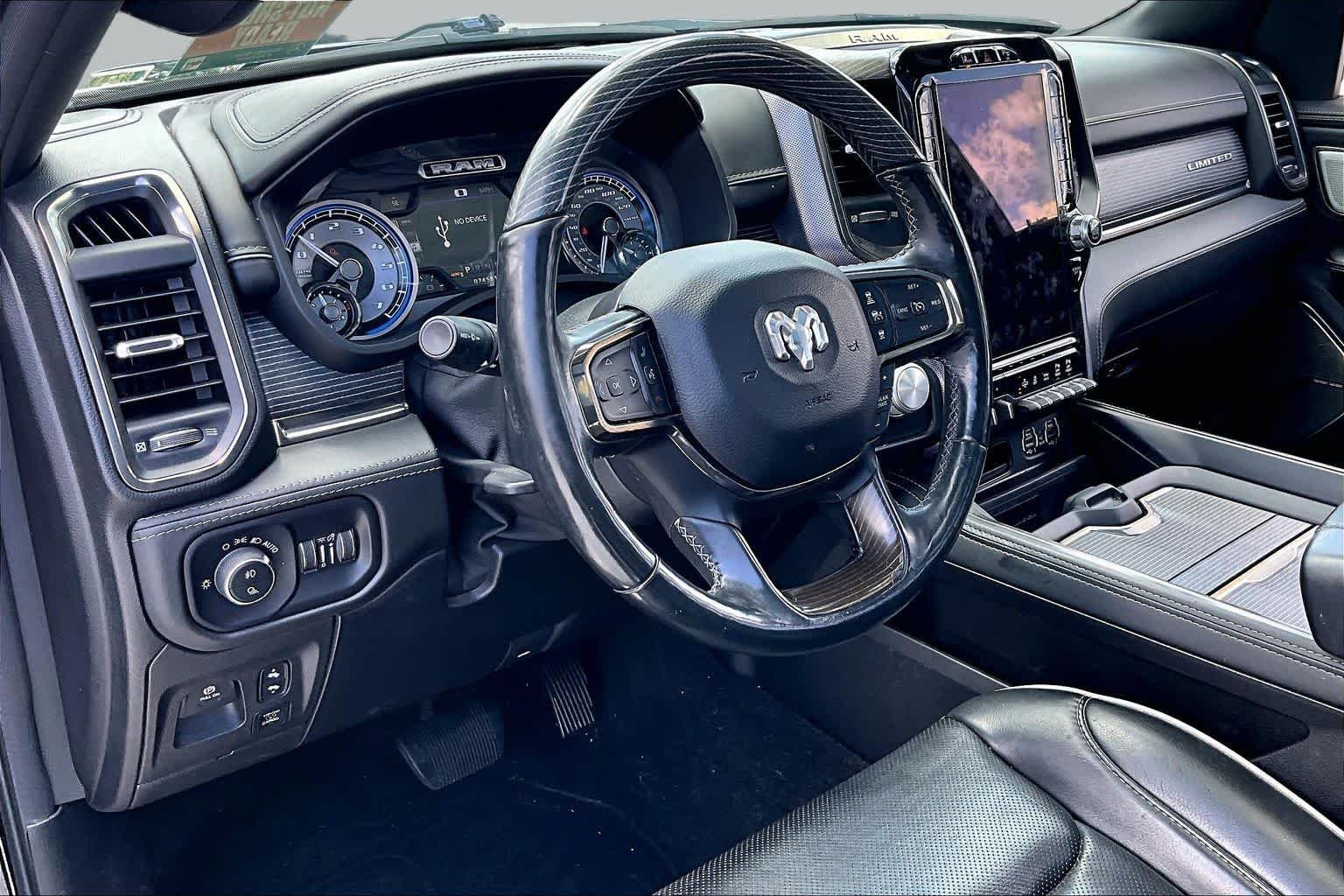 Used 2020 Diamond Black Crystal Pearlcoat Ram Limited image 17